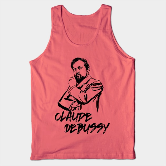 Claude Debussy Tank Top by Erena Samohai